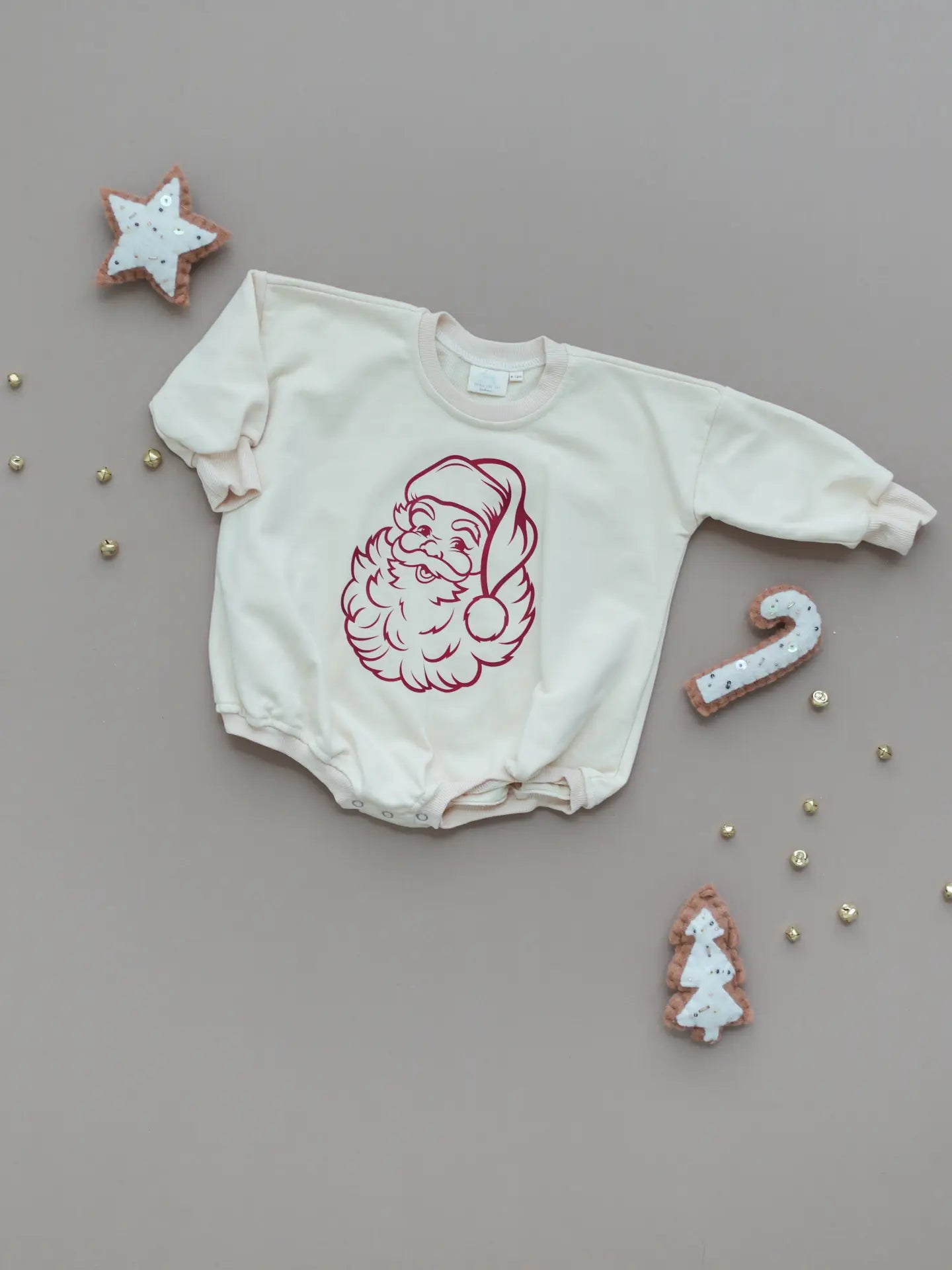 Vintage Santa Bubble Romper Baby Toddler