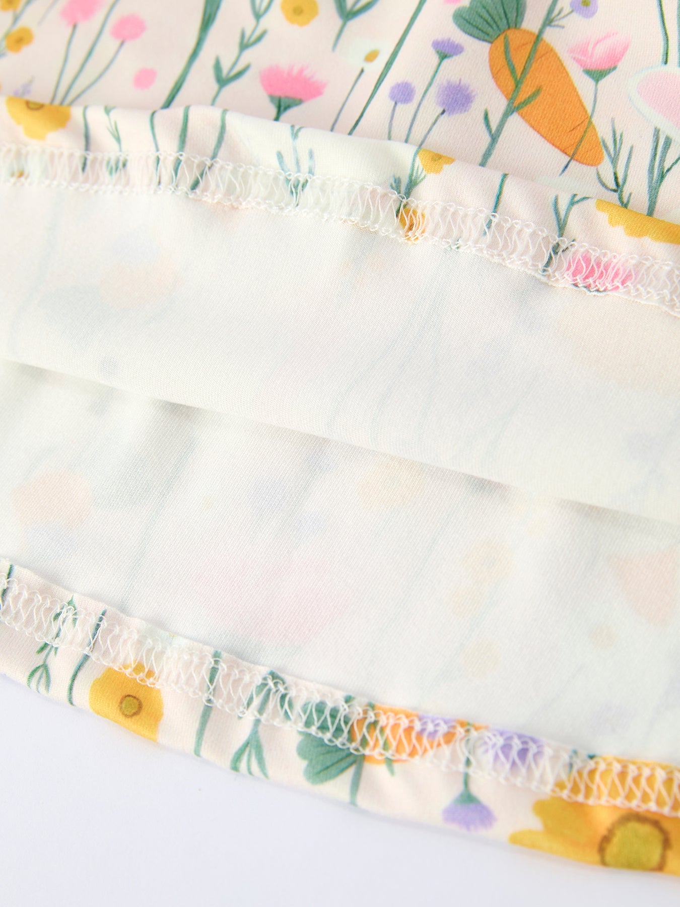 Spring Easter Bunny Yellow Floral Girls Dress