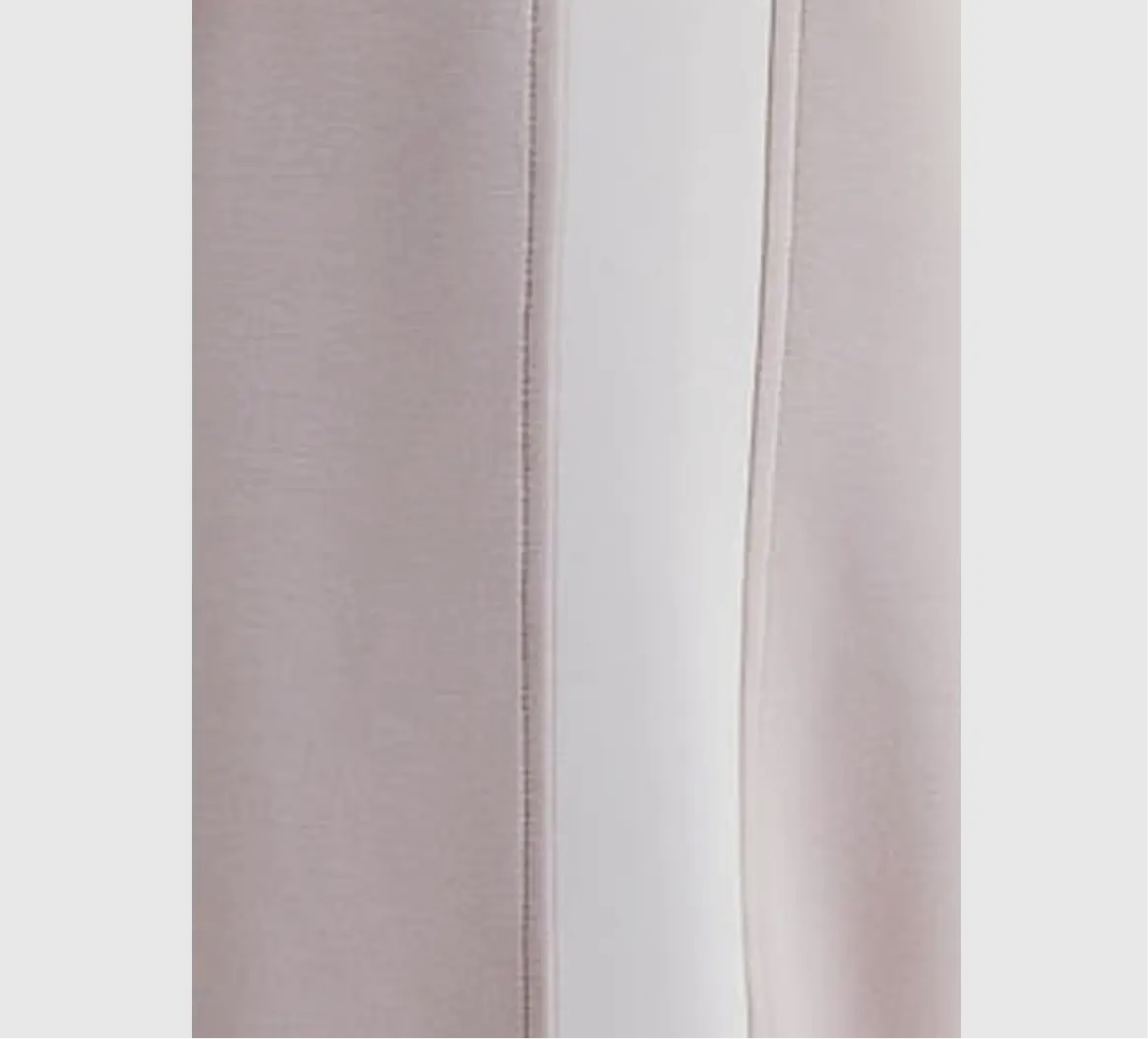 Modal Scuba Striping Zip Up Jacket | Mocha Cream