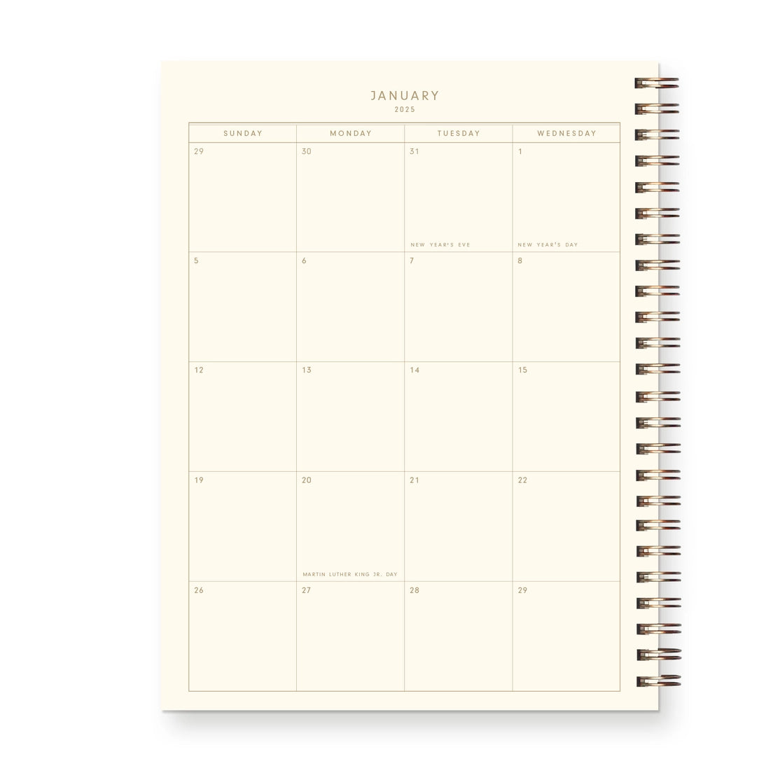 2025 Minimalist Planner