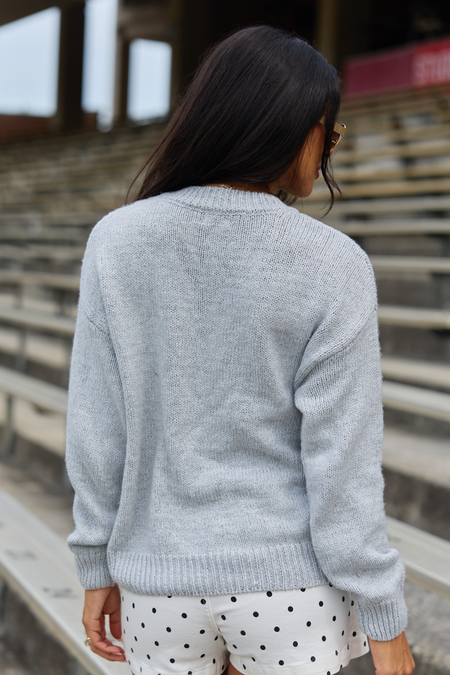 So Excited For Game Day Grey Sweater