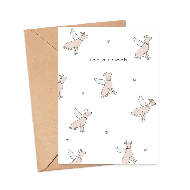 There Are No Words Dog Sympathy Card