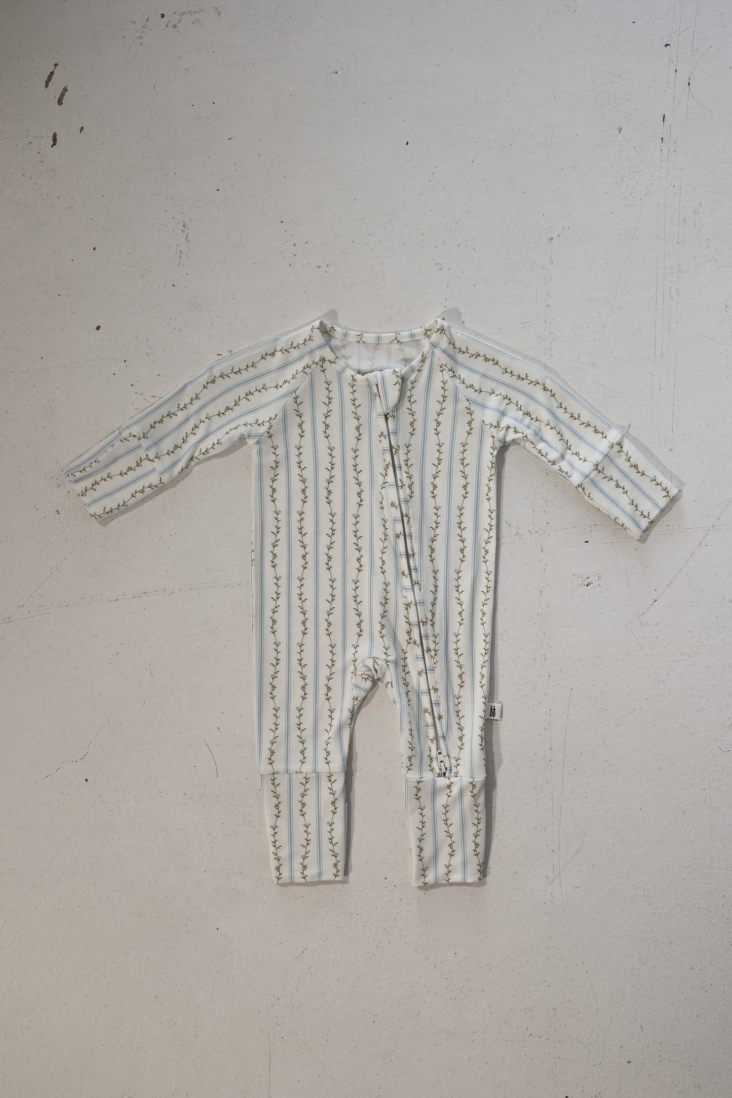 Bamboo Zip Pajamas | Dainty Vines