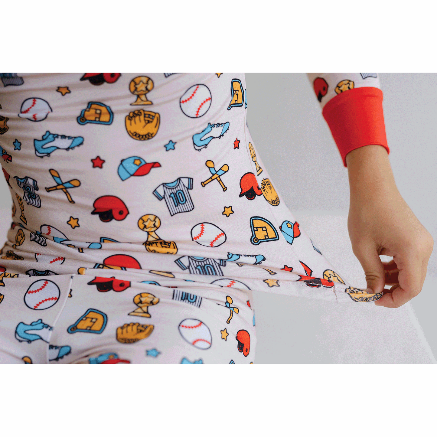 Baseball Two-Piece Pajama Set