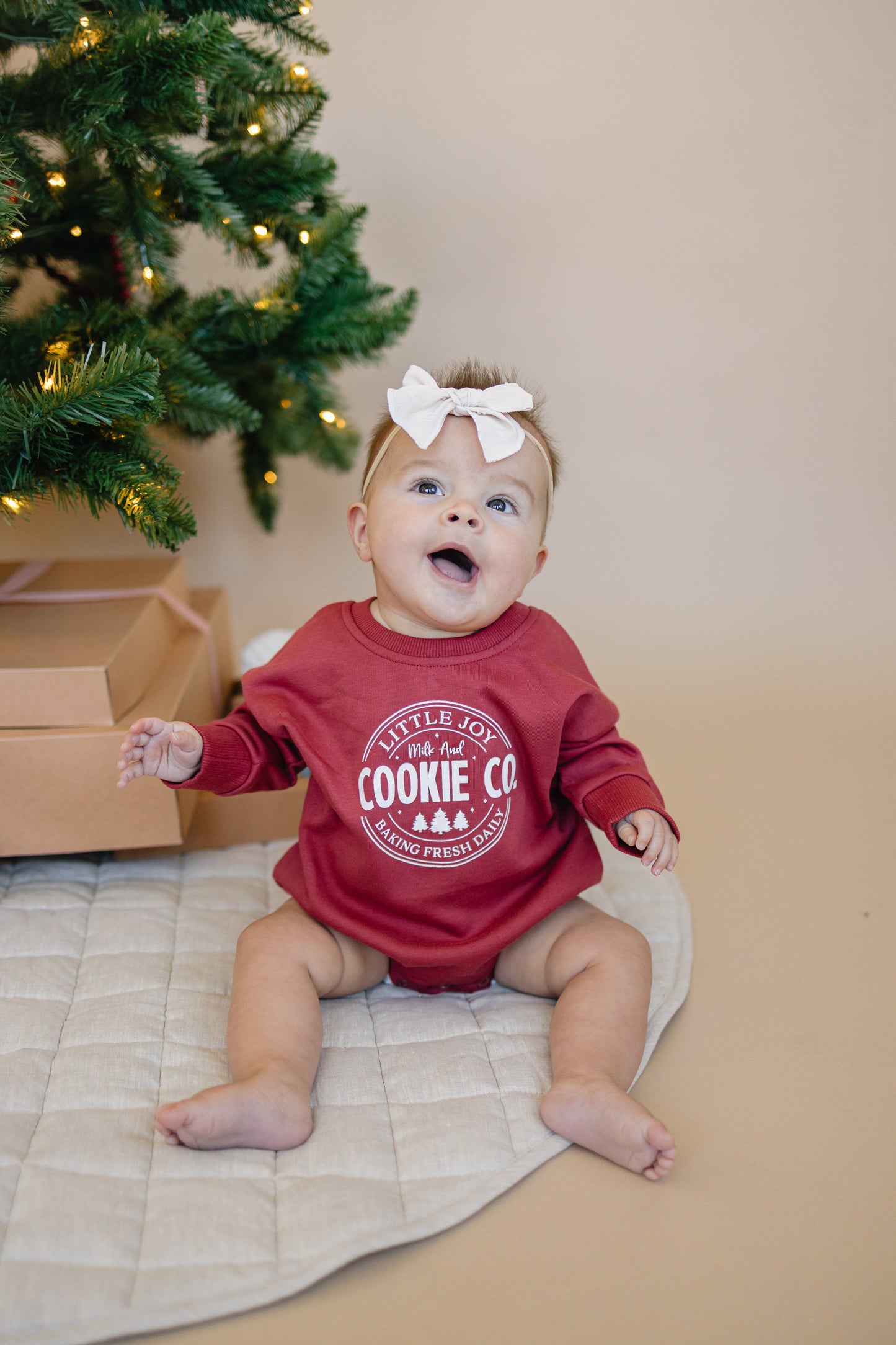 Cookie Co. Christmas Sweatshirt Romper