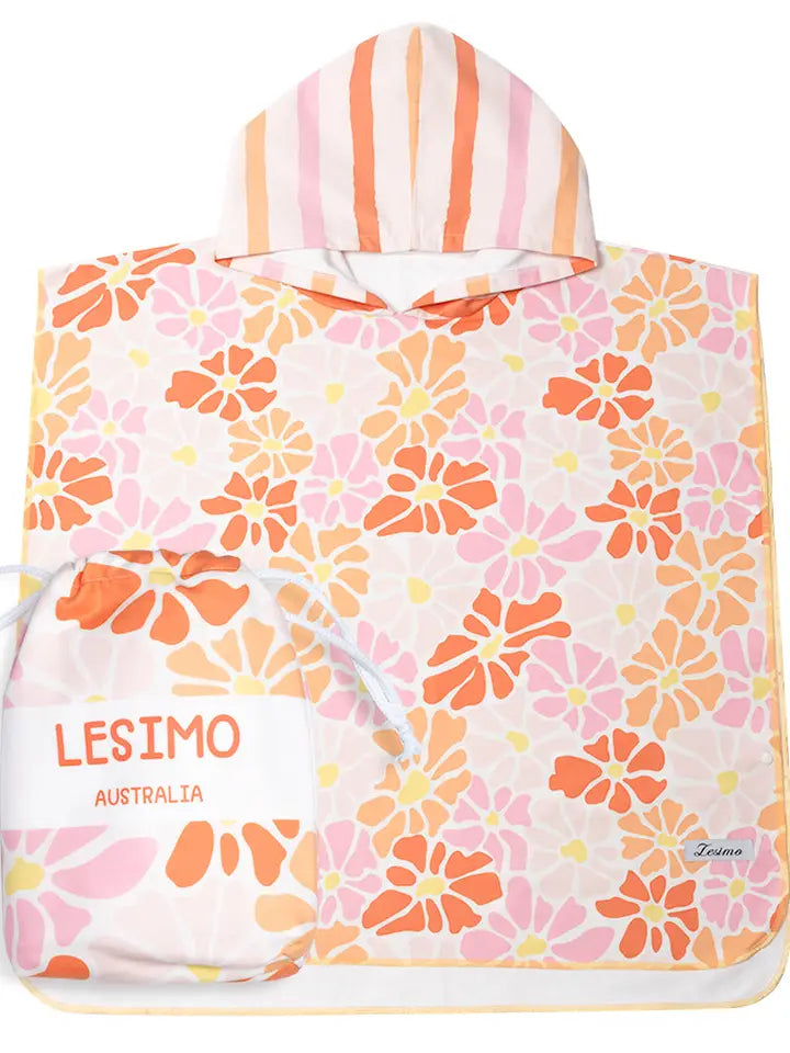 Sunshine Flower Quick Dry Hooded Towel | Toddler & Kids