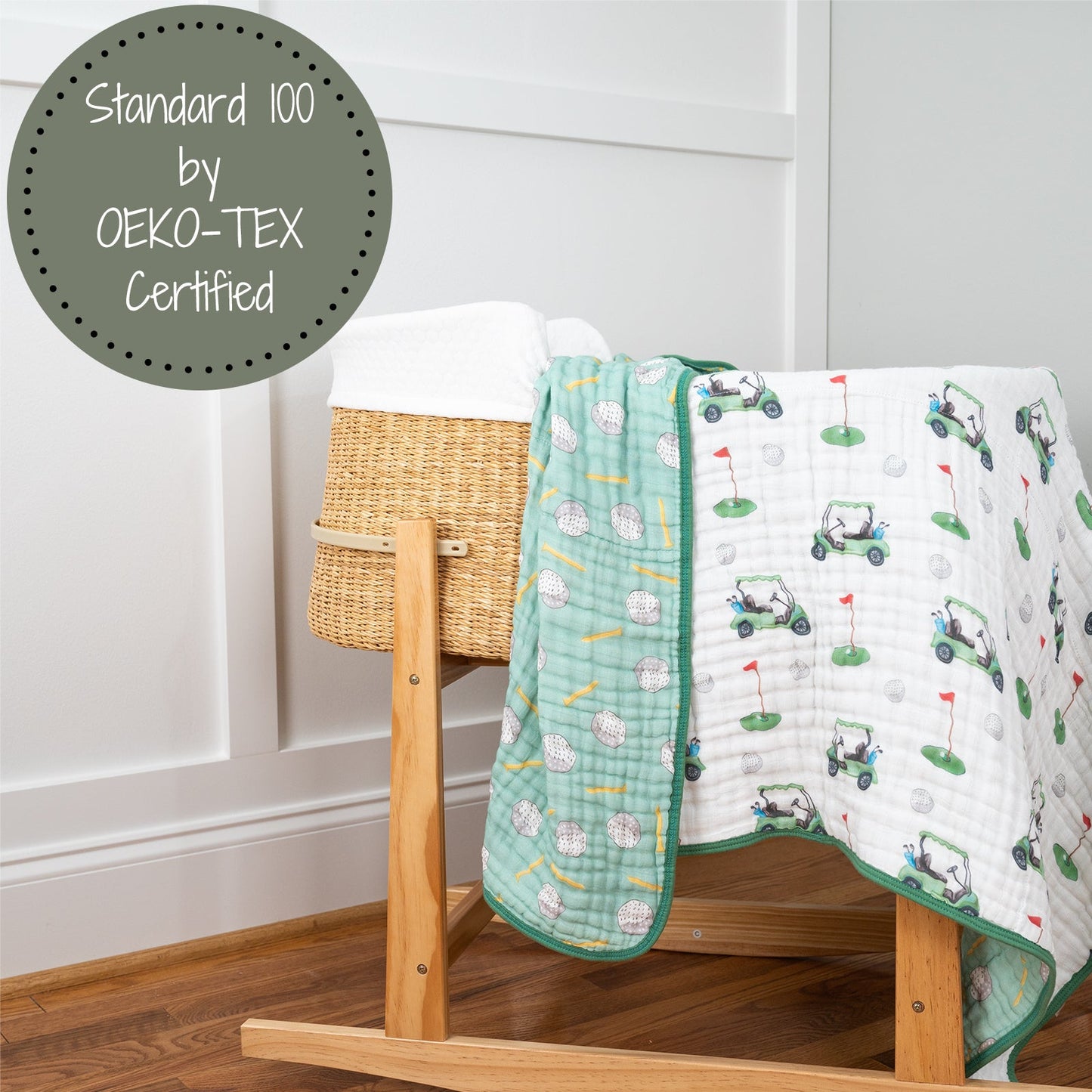 Golf Muslin Baby Blanket