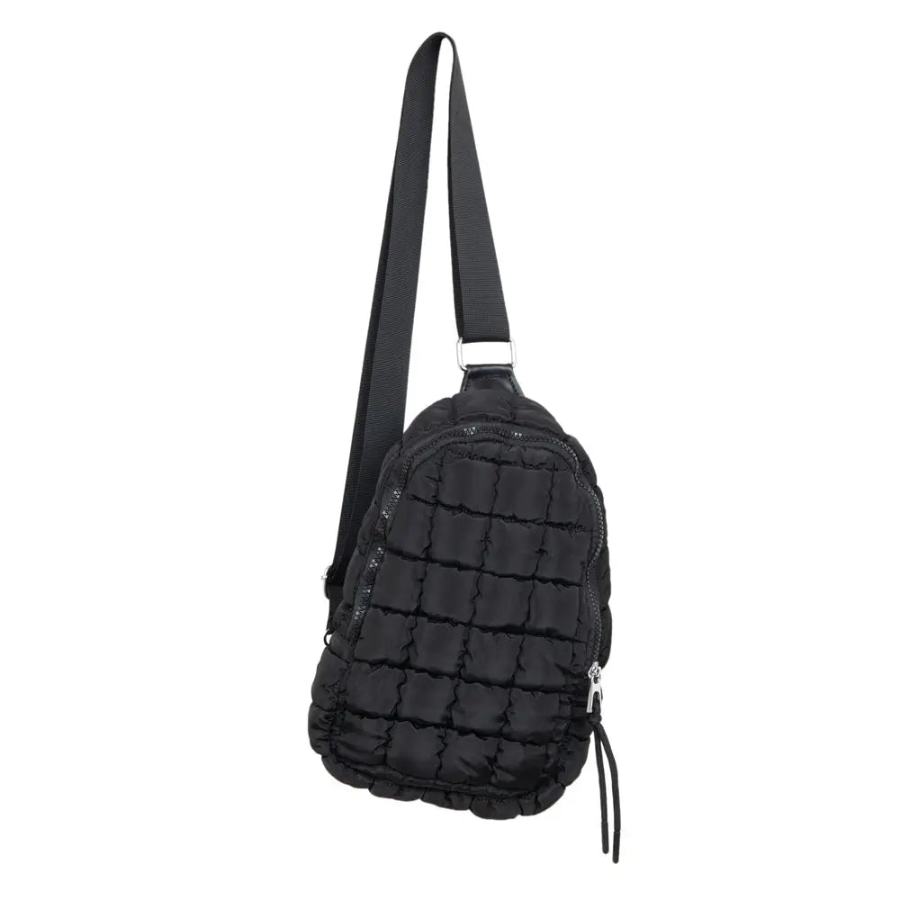 Puffer Quilted Sling Bag | Multiple Colors