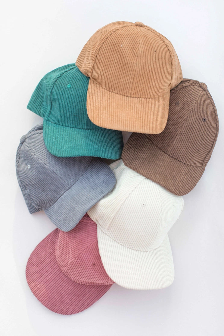 Corduroy Cap Baseball Hat | Women