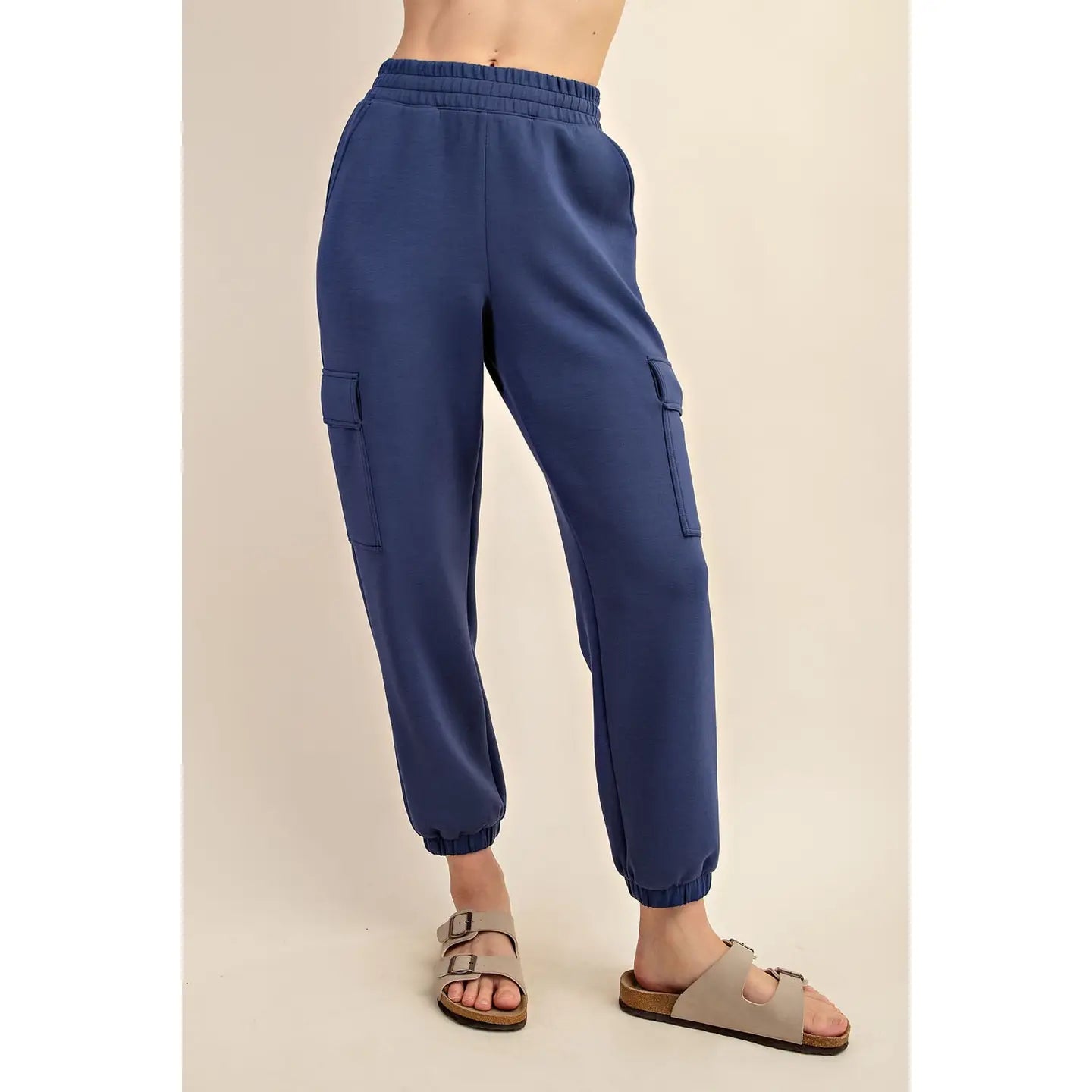 Modal Scuba Cargo Jogger Pant | Smoky Navy