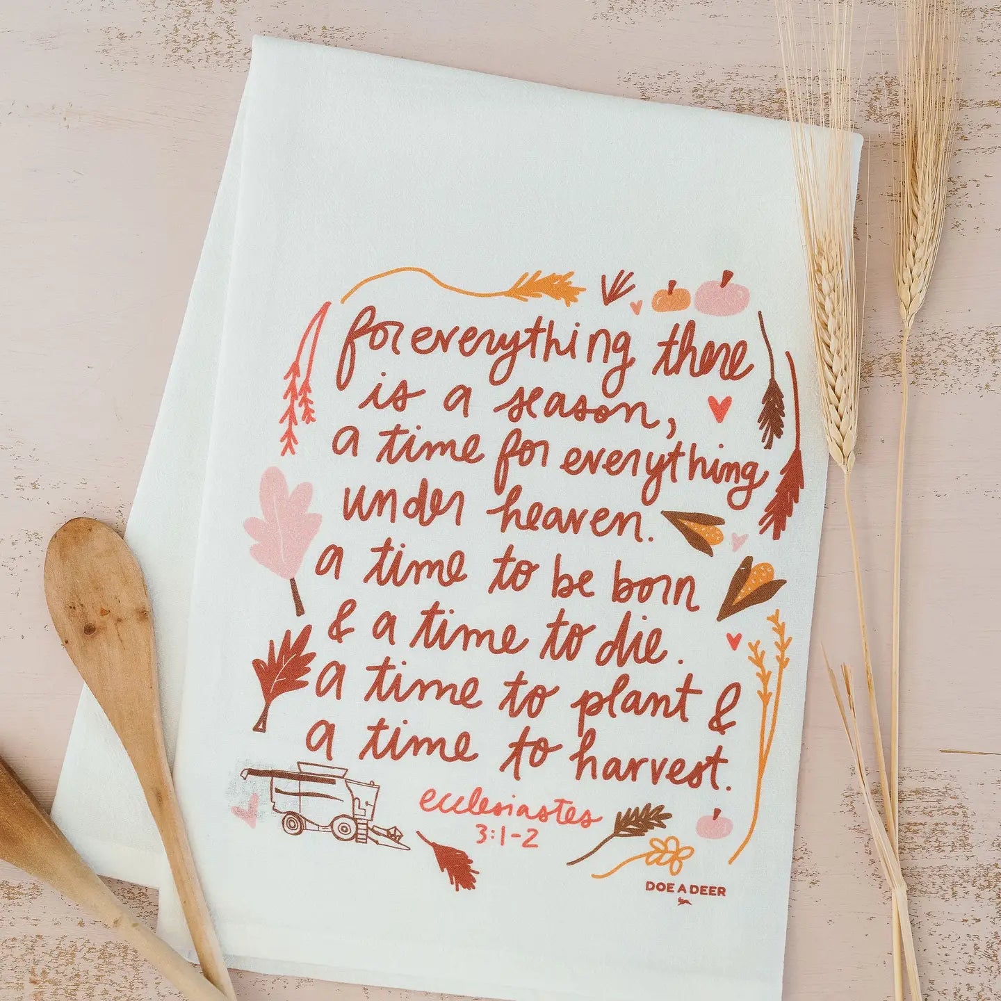 For Everything There Is A Season Fall + Autumn Kitchen Towel