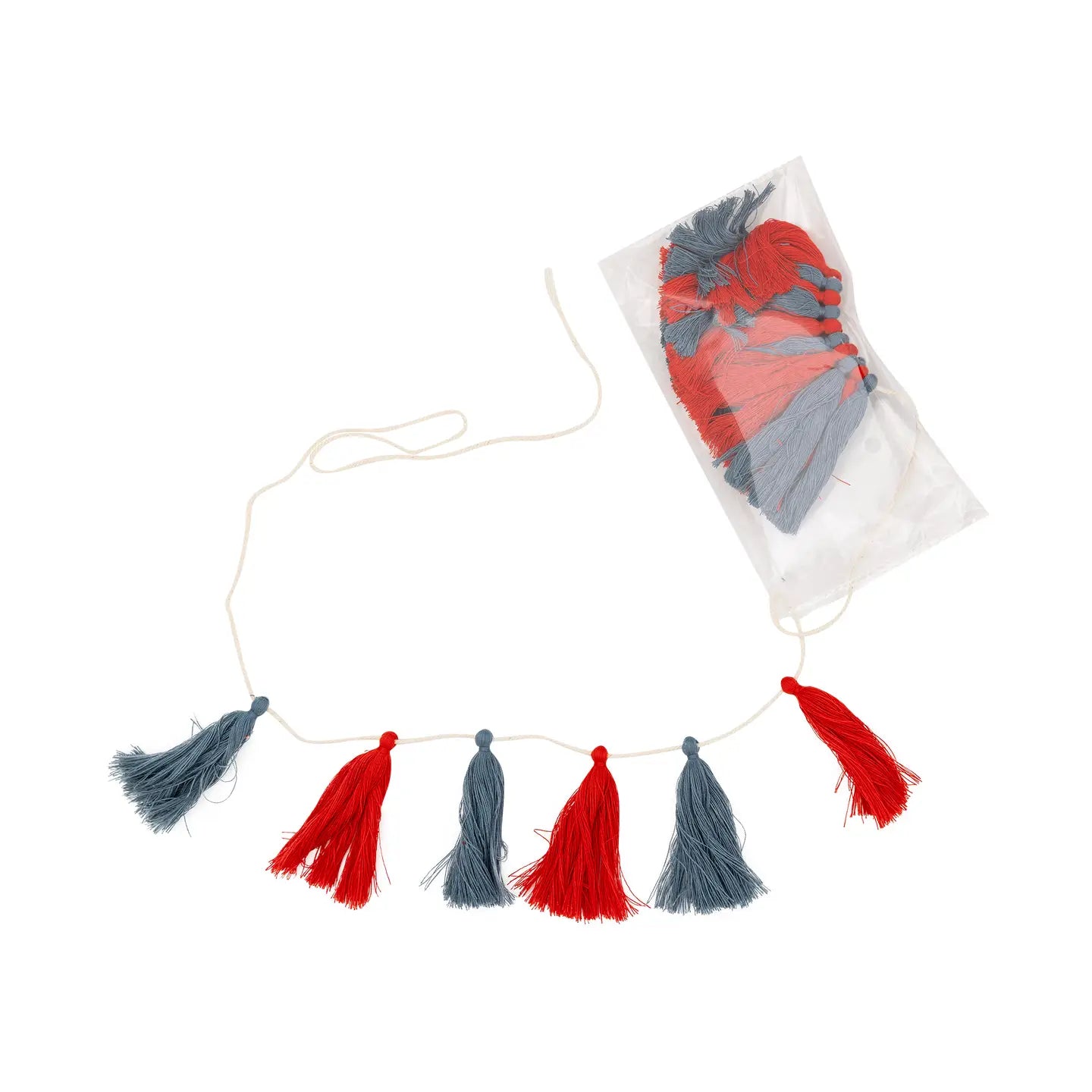 Chambray and Tassel Banner Set