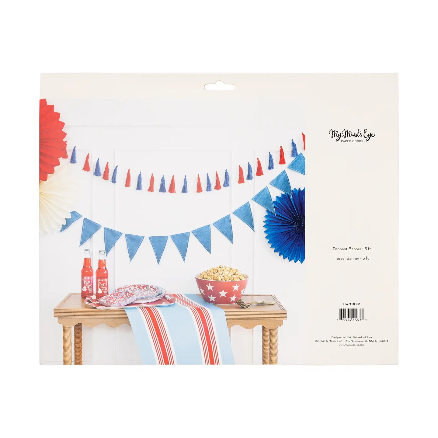 BUNDLE: Red, White and Chambray Party Supplies