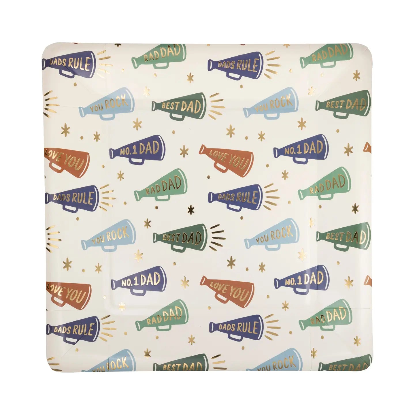 10" Dad Megaphone Pattern Plate