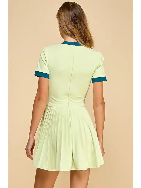Athleisure Pleated Golf Dress