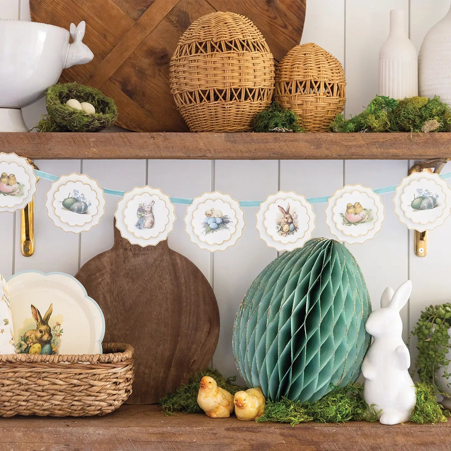 Vintage Layered Easter Banner