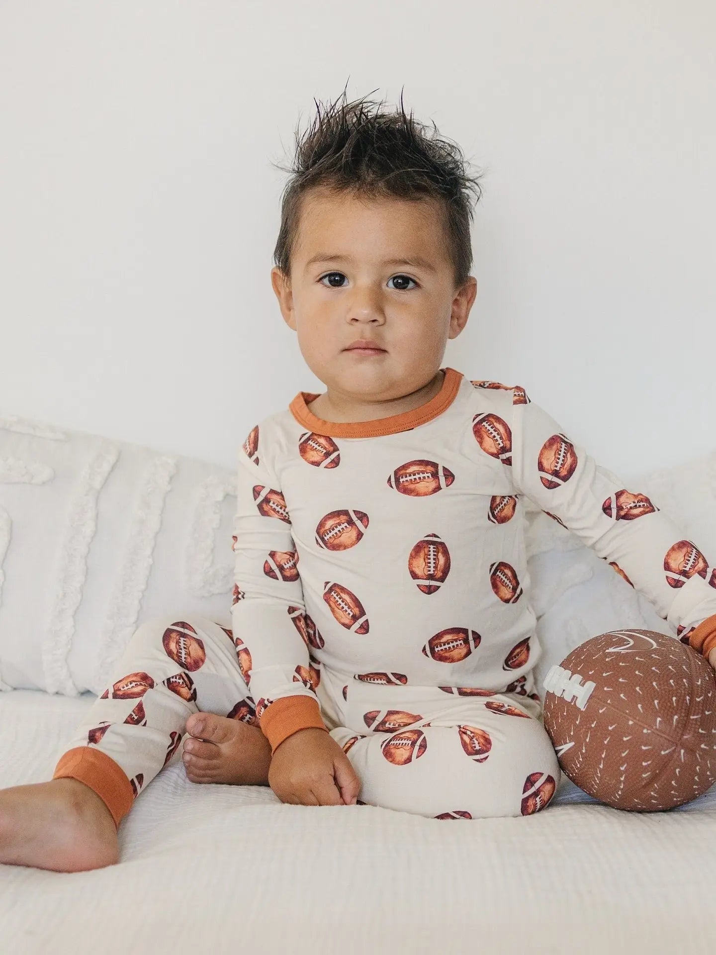 Football Bamboo Pajama Set | Toddler & Kids