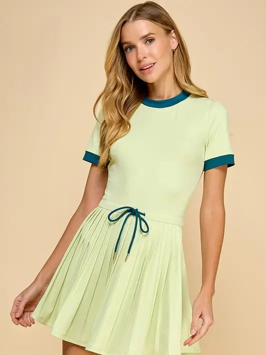 Athleisure Pleated Golf Dress
