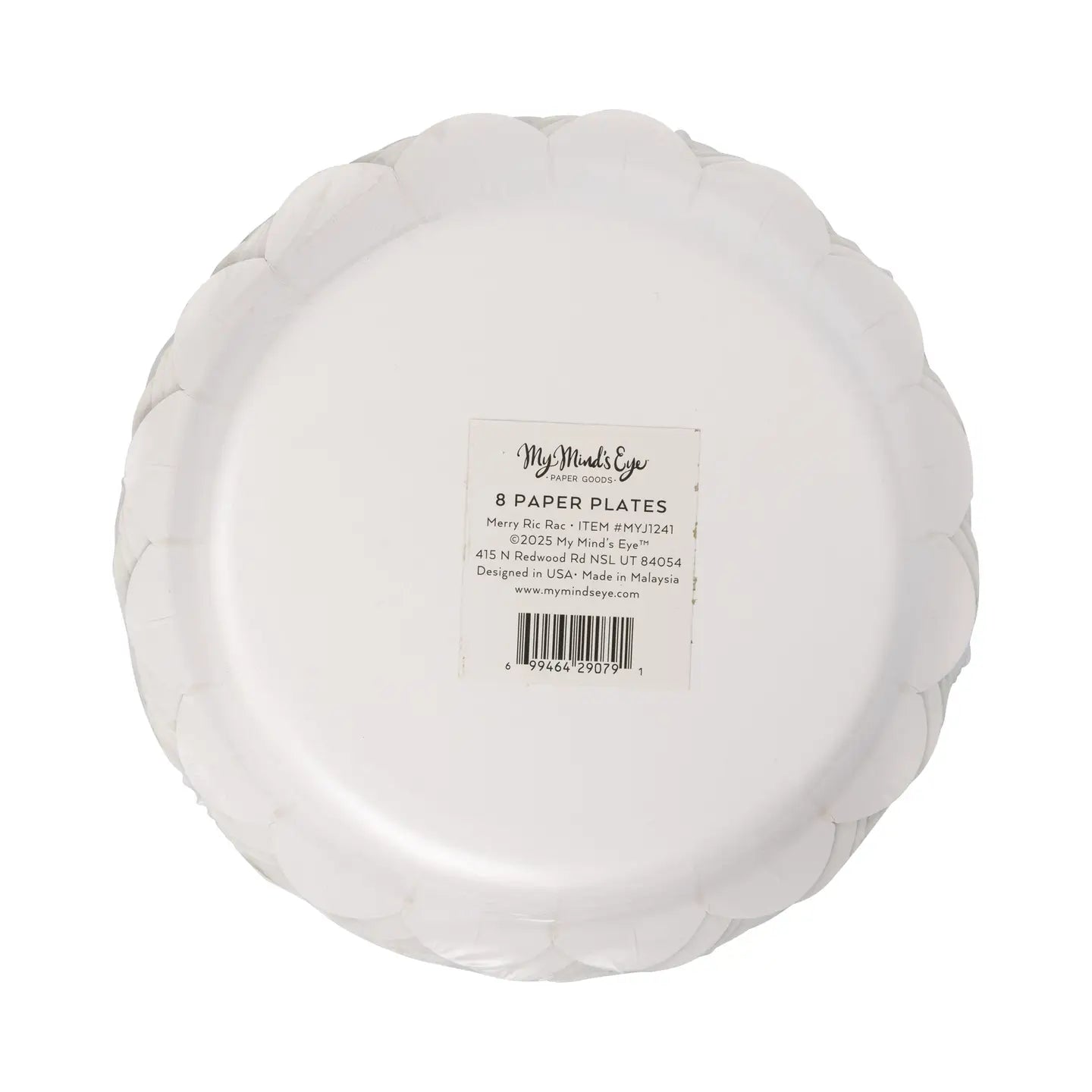 Merry Ric Rac Paper Plates