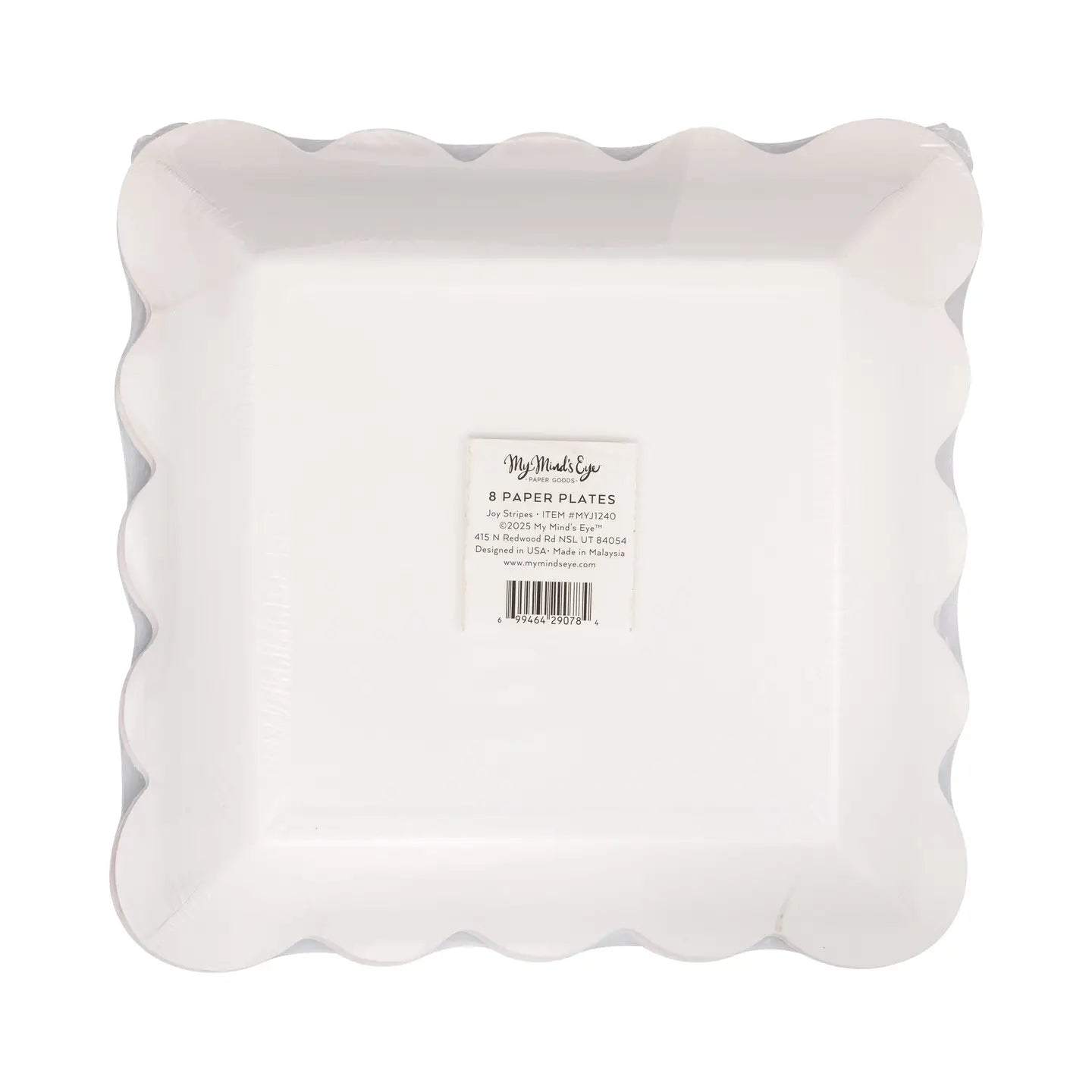 Joy Ric Rac Stripe Paper Plates