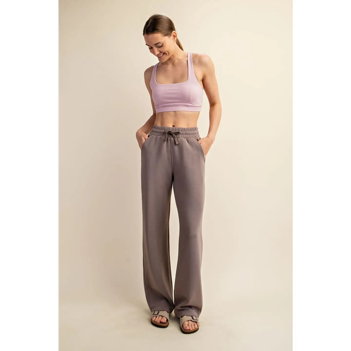 Modal Scuba Straight Pant | Mocha
