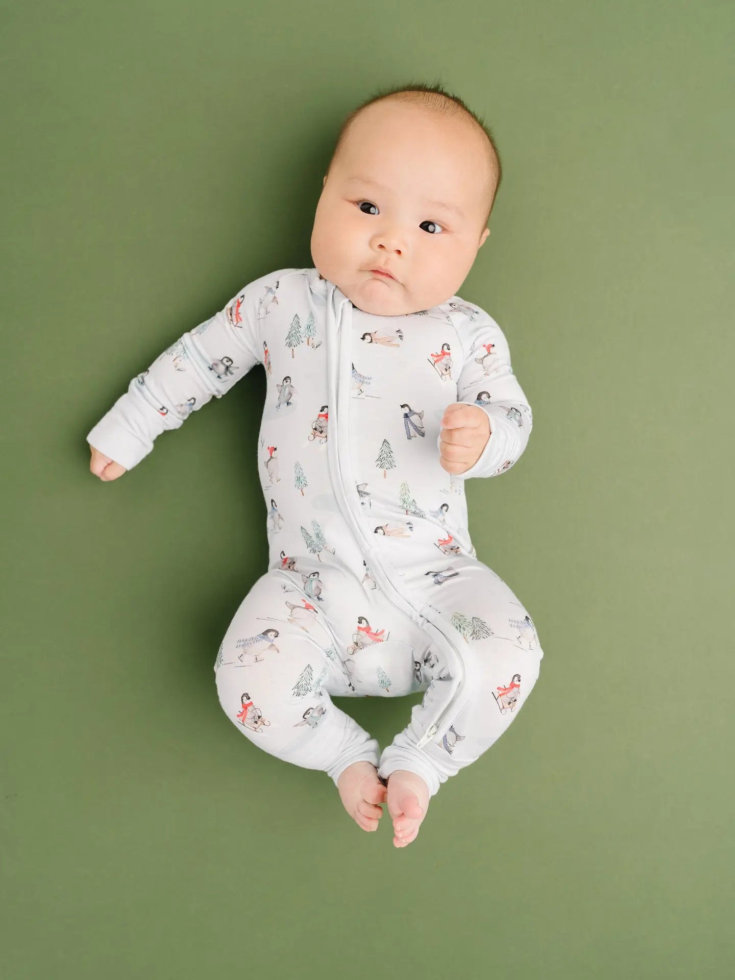 Gliding Penguins Bamboo Sleeper | Baby