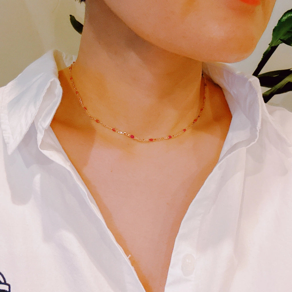 Color Pop Necklace | Pink & Blue