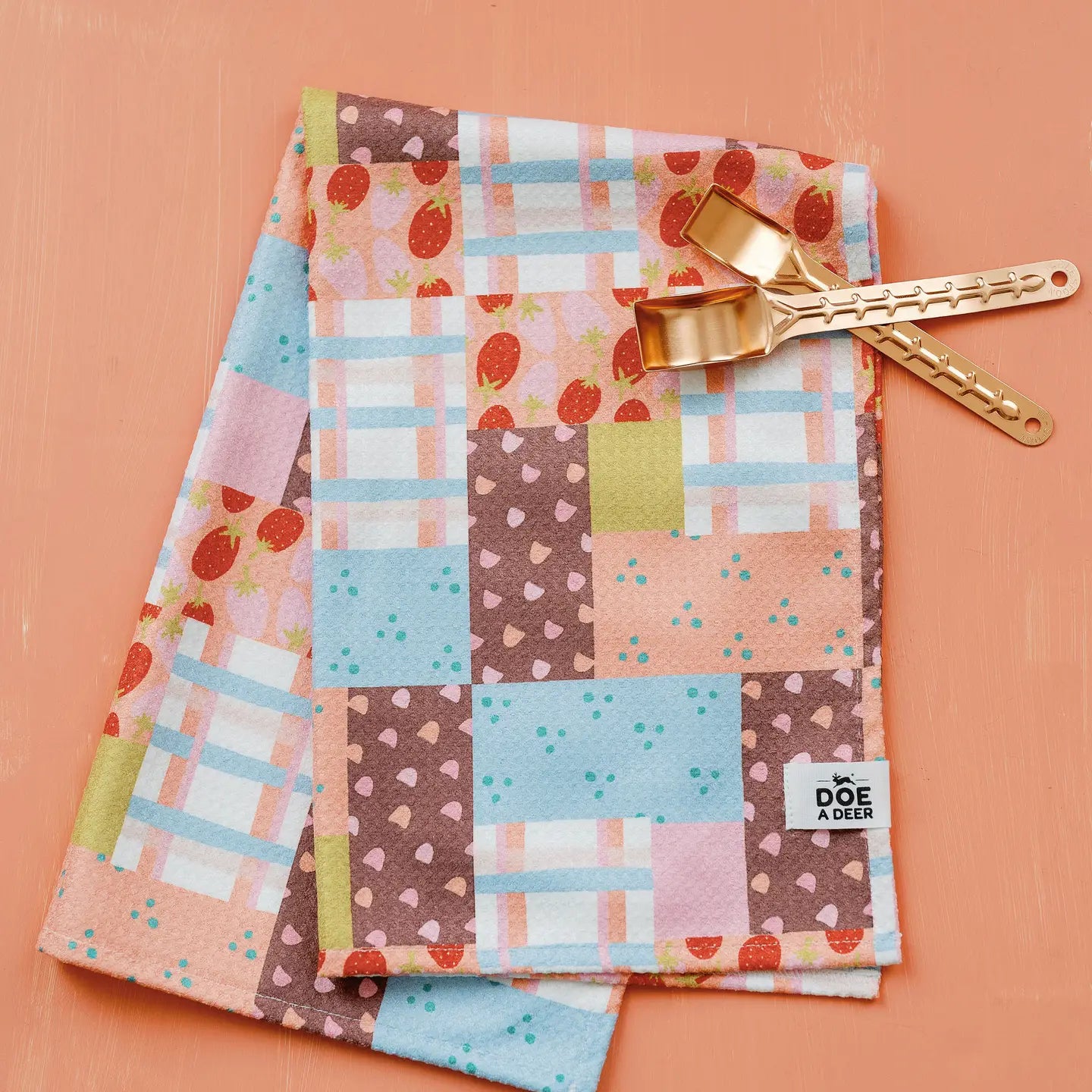 Patchwork Waffle Towel