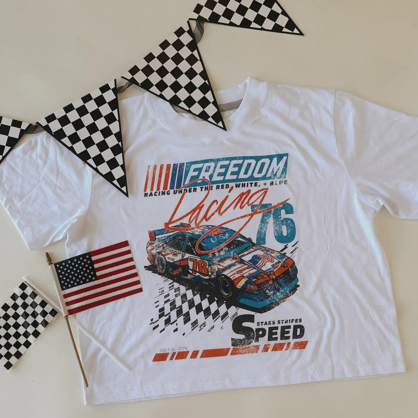 Freedom Racing Cropped Tee | Womens