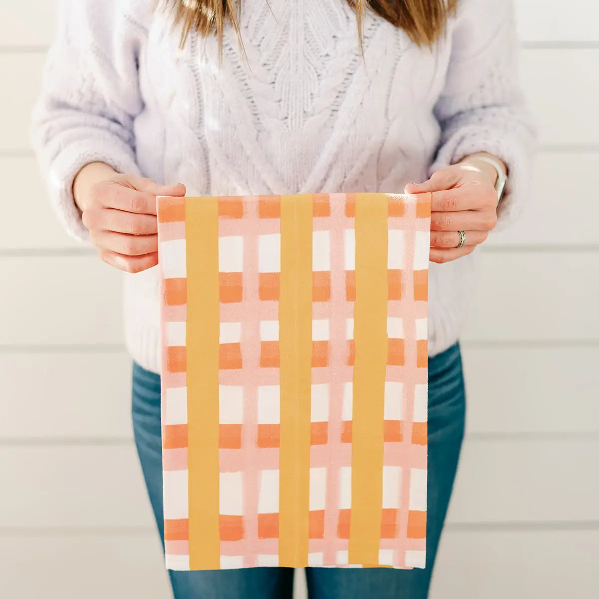 Summer Plaid Full Pattern Flour Sack Kitchen Towel