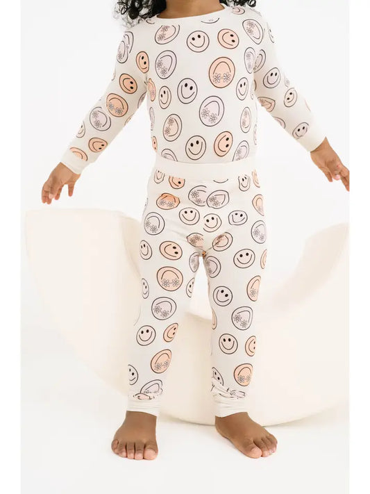 Groovy Smiley Toddler PJ Set