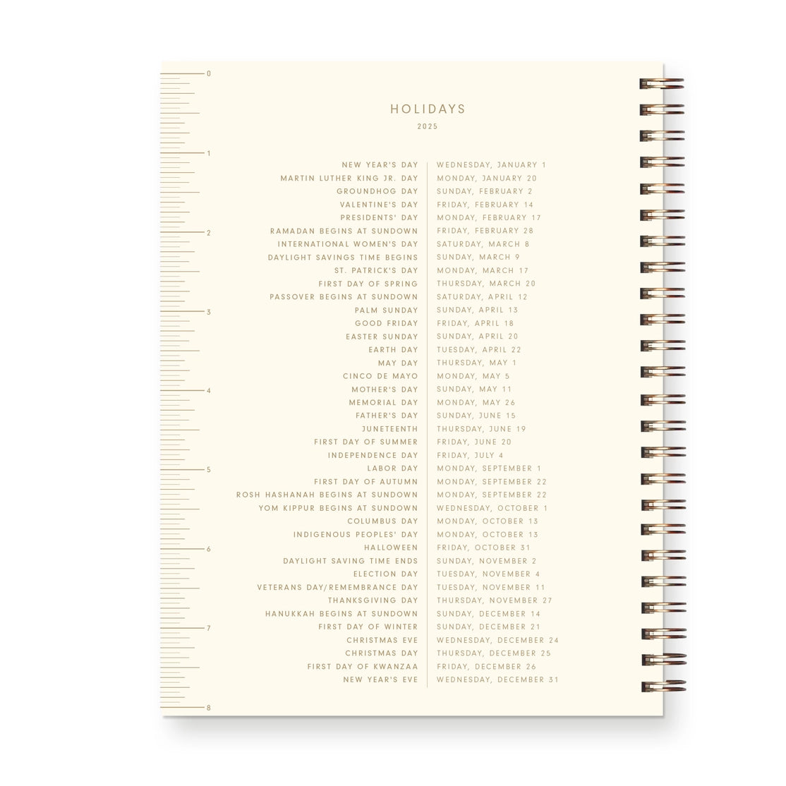 2025 Minimalist Planner