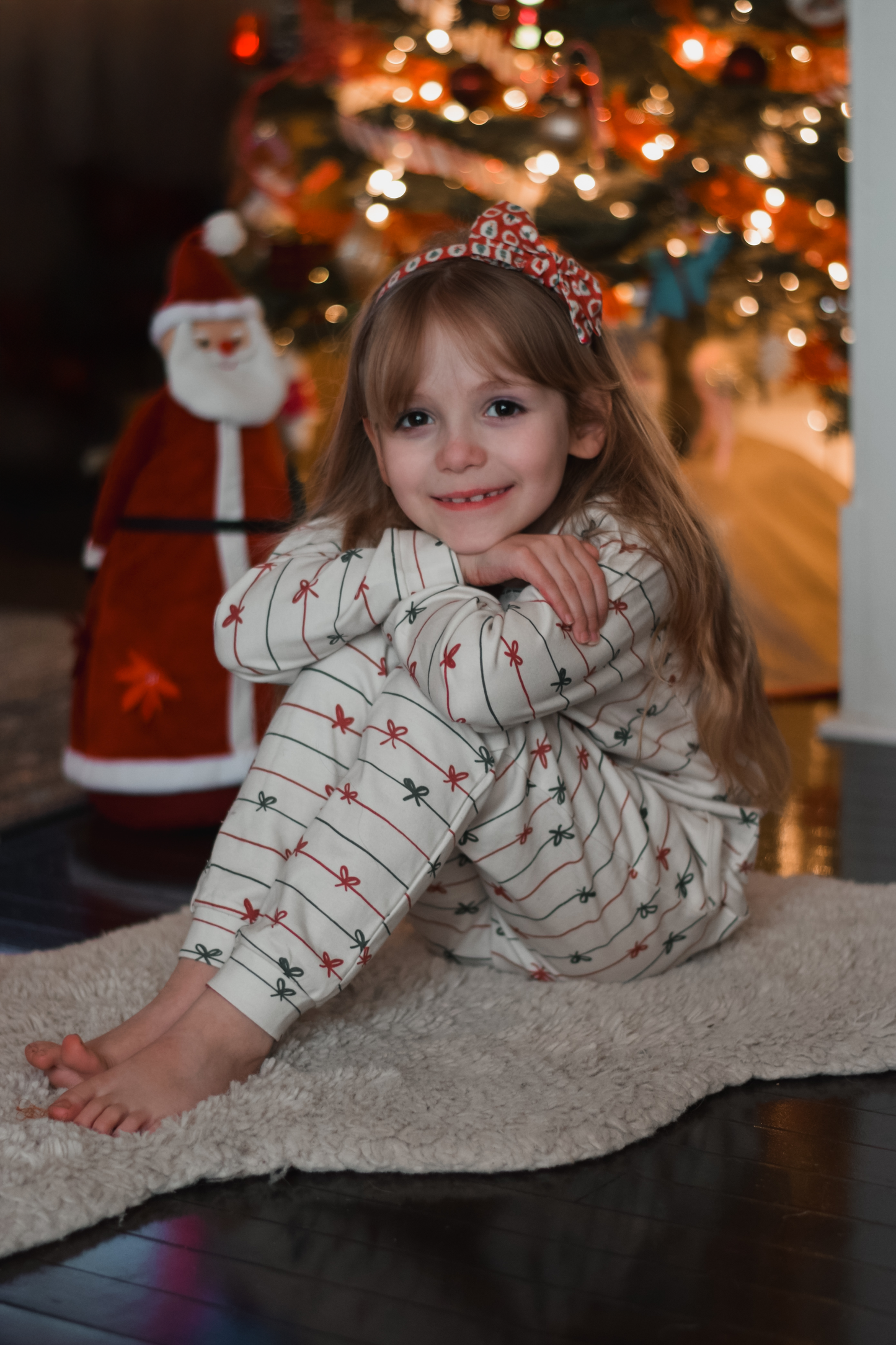 Tied with a Bow Christmas Organic Cotton Set | Baby, Toddler, Kids