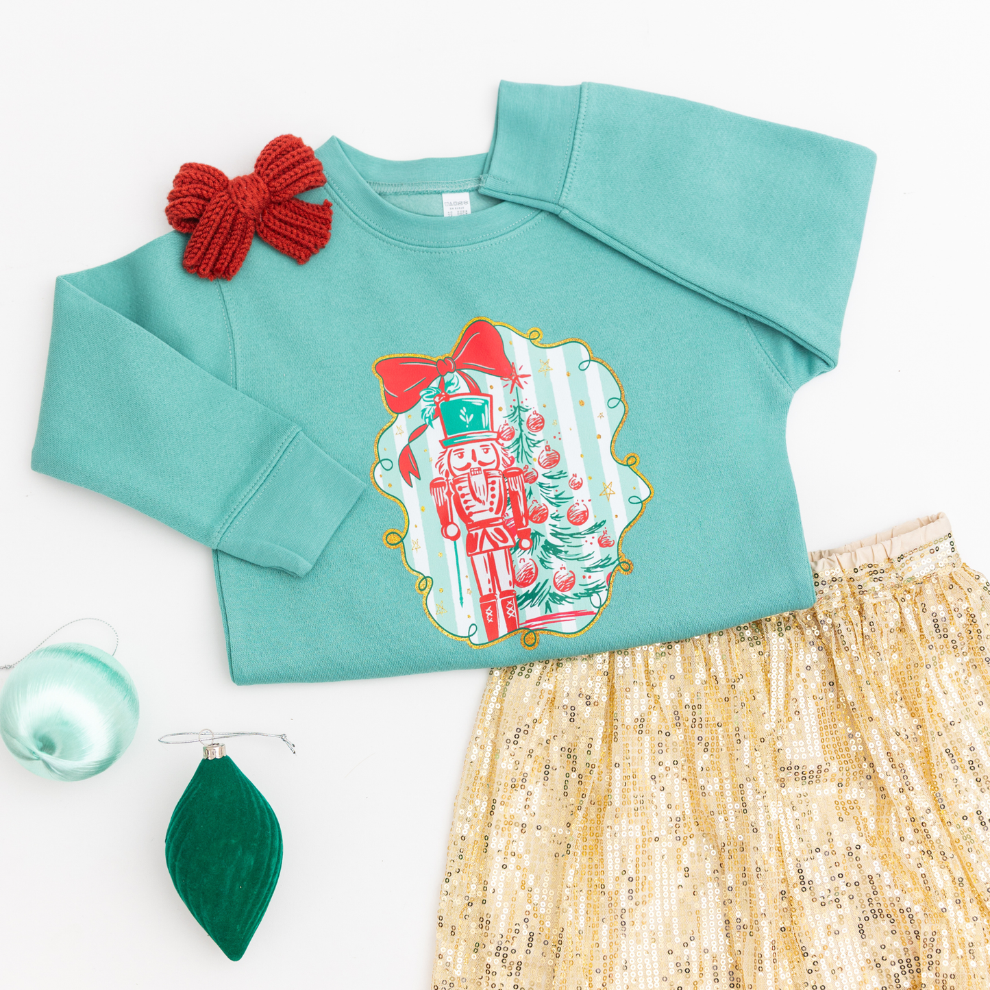 Nutcracker Bow Sweatshirt | Toddler & Kids