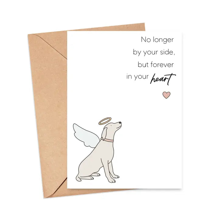 Forever in Your Heart Dog Sympathy Greeting Card