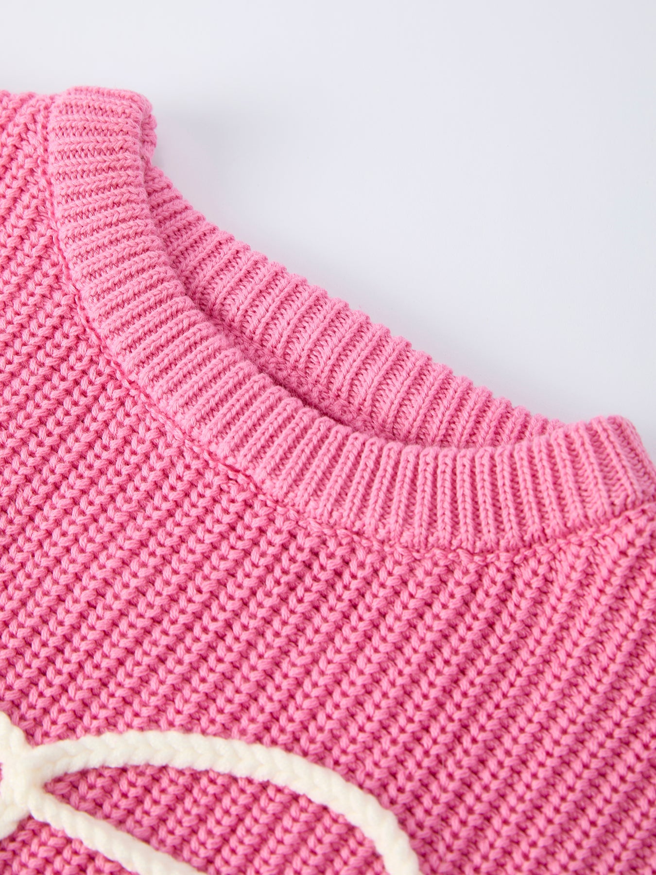 Valentine's Day Pink Baby Bow Sweater