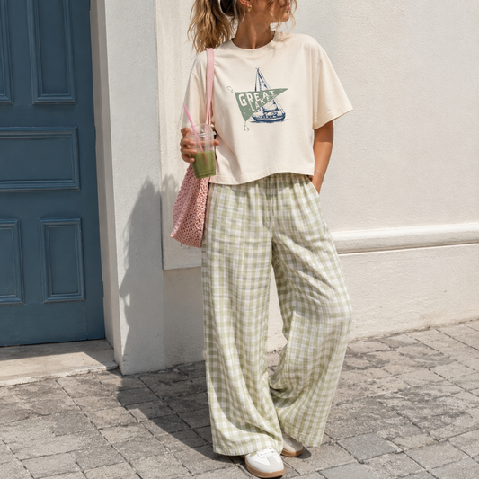 Great Lakes Boxy Cropped Graphic Tee