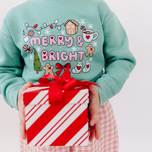 Merry and Bright Crewneck | Toddler & Kids