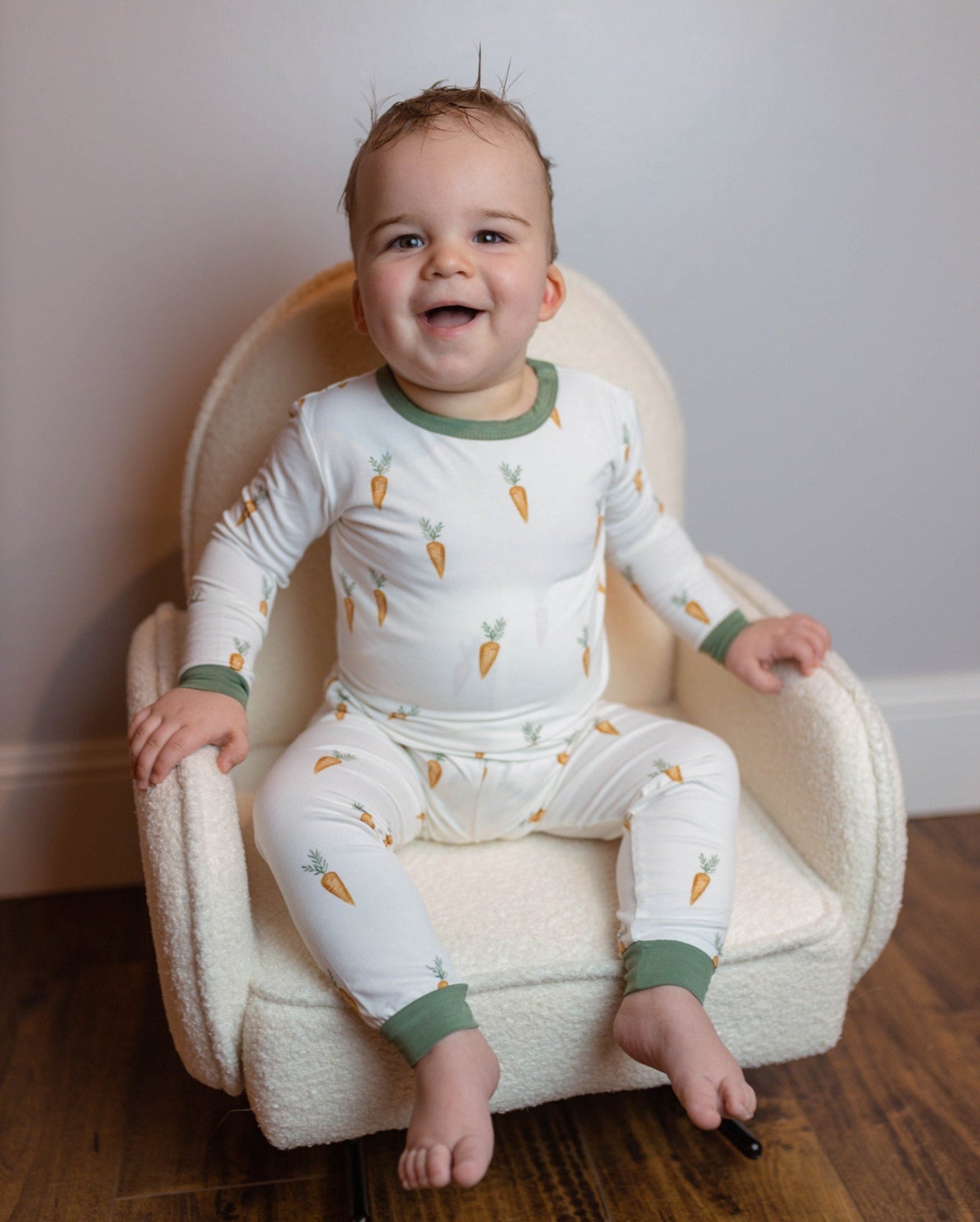 Keep Calm and Carrot On 2pc Bamboo Pajamas