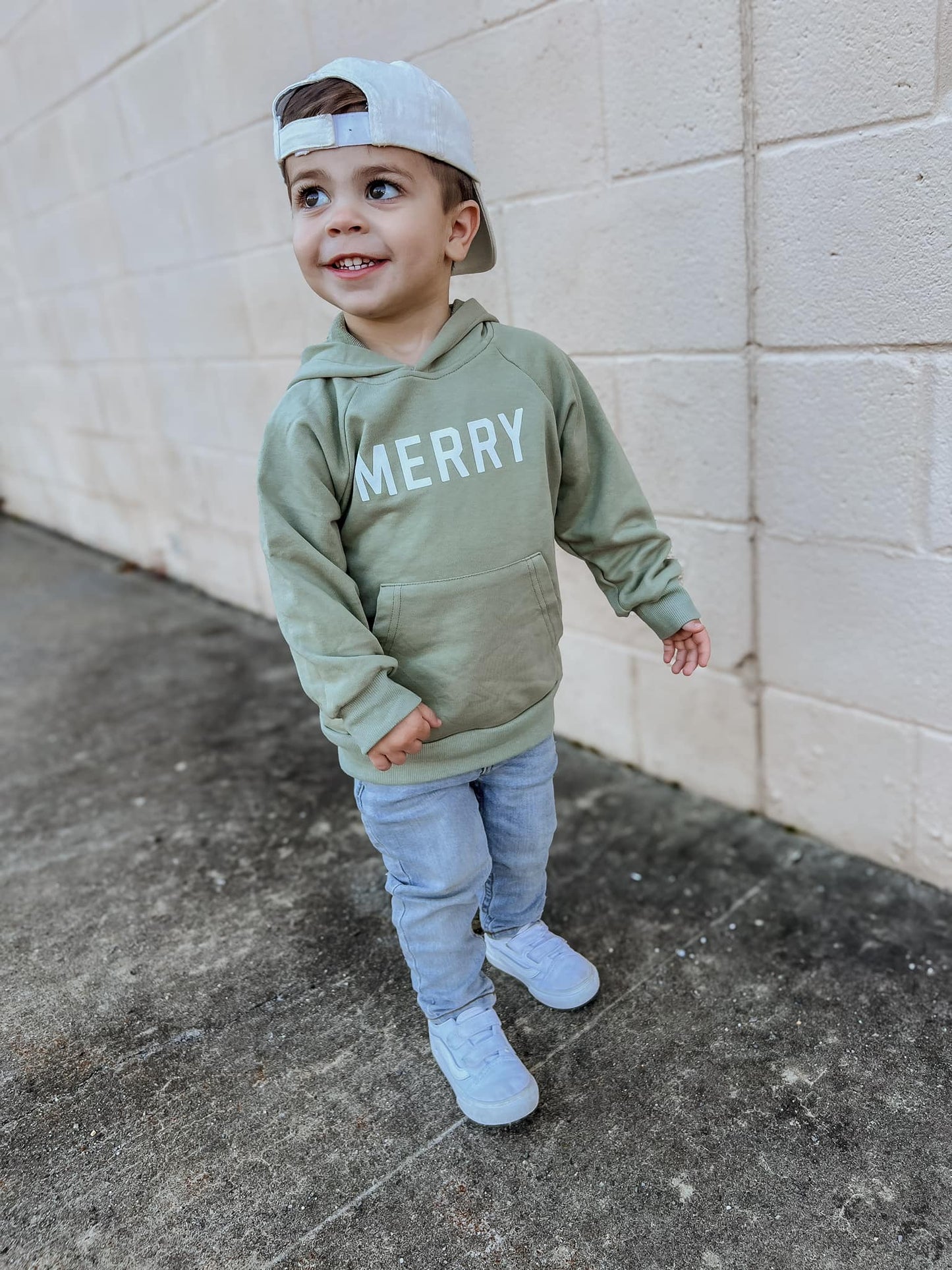 Merry Christmas Graphic Hoodie or Crewneck Sweatshirt | Baby & Toddler