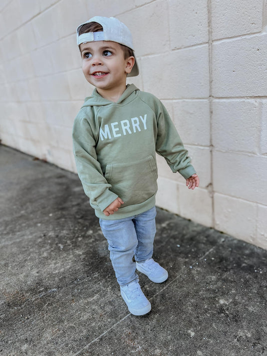 Merry Christmas Graphic Hoodie or Crewneck Sweatshirt | Baby & Toddler
