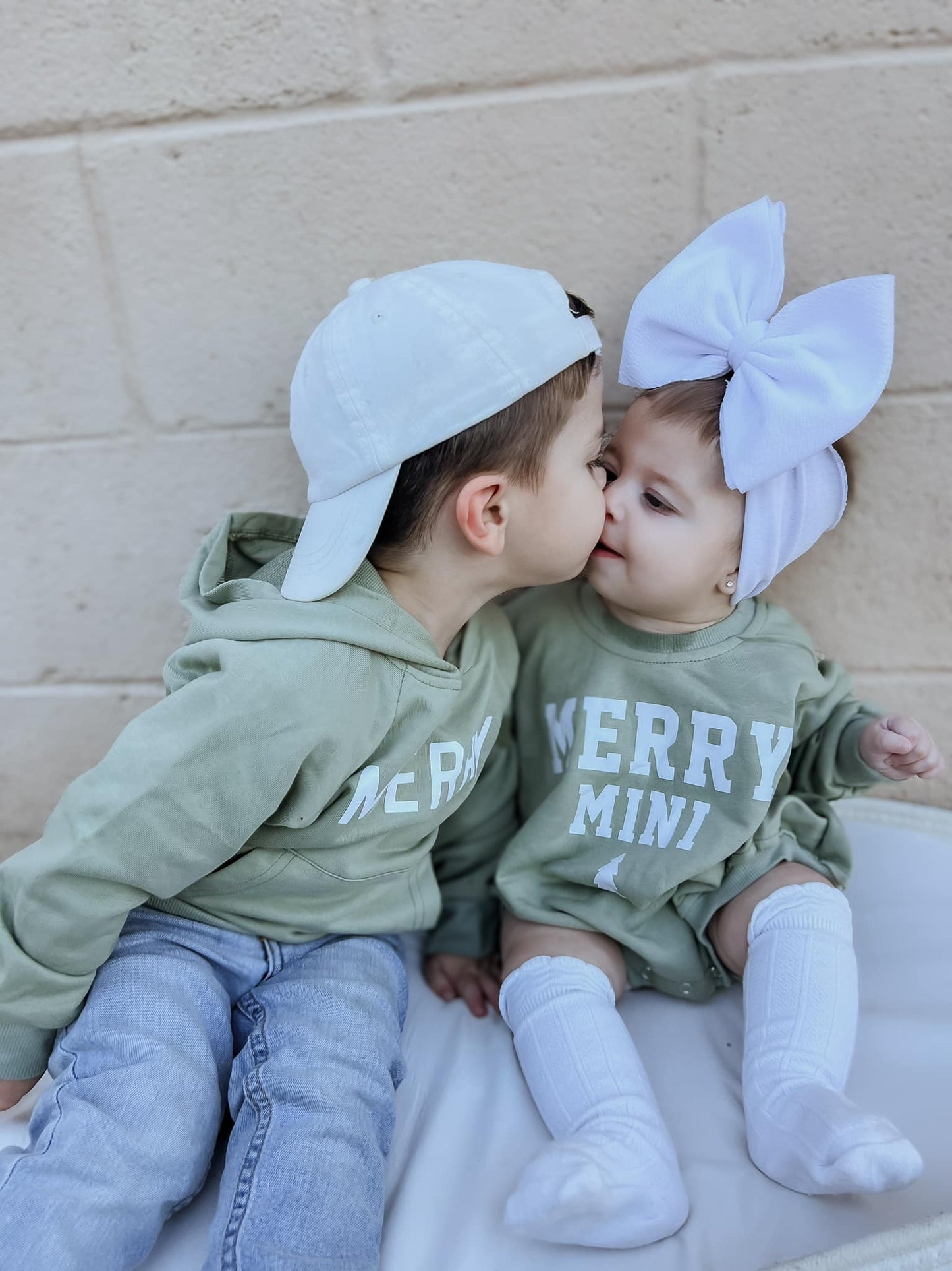 Merry Christmas Graphic Hoodie or Crewneck Sweatshirt | Baby & Toddler