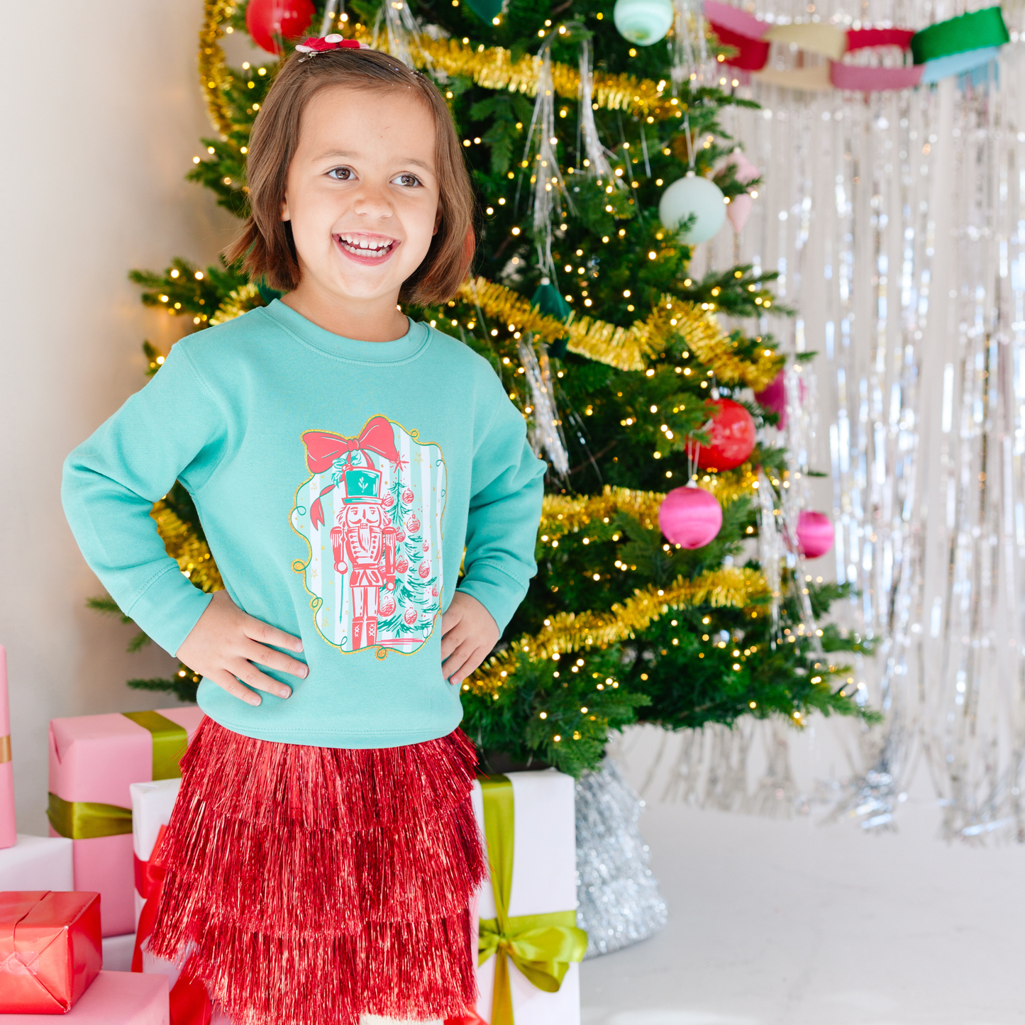 Nutcracker Bow Sweatshirt | Toddler & Kids