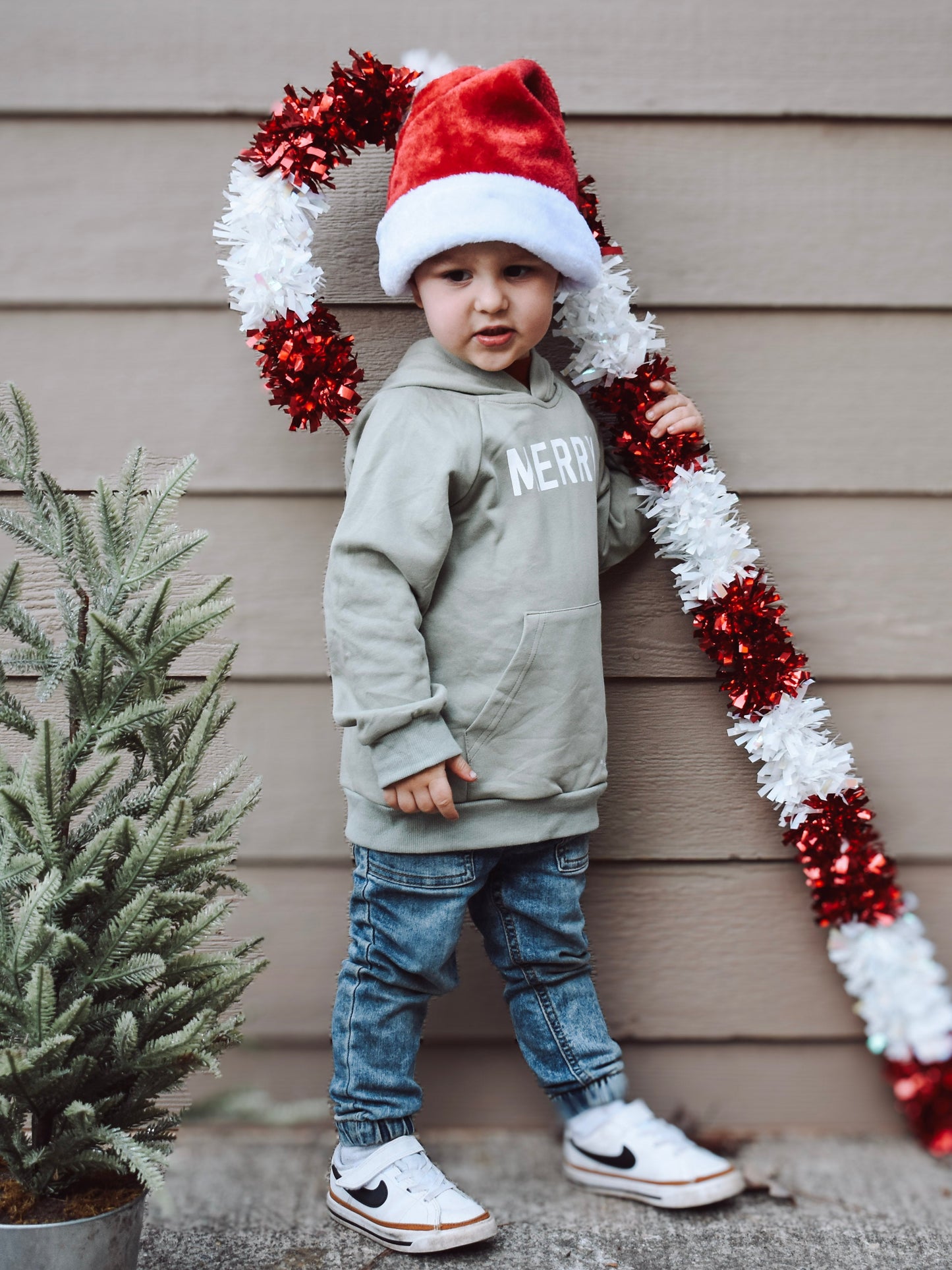 Merry Christmas Graphic Hoodie or Crewneck Sweatshirt | Baby & Toddler