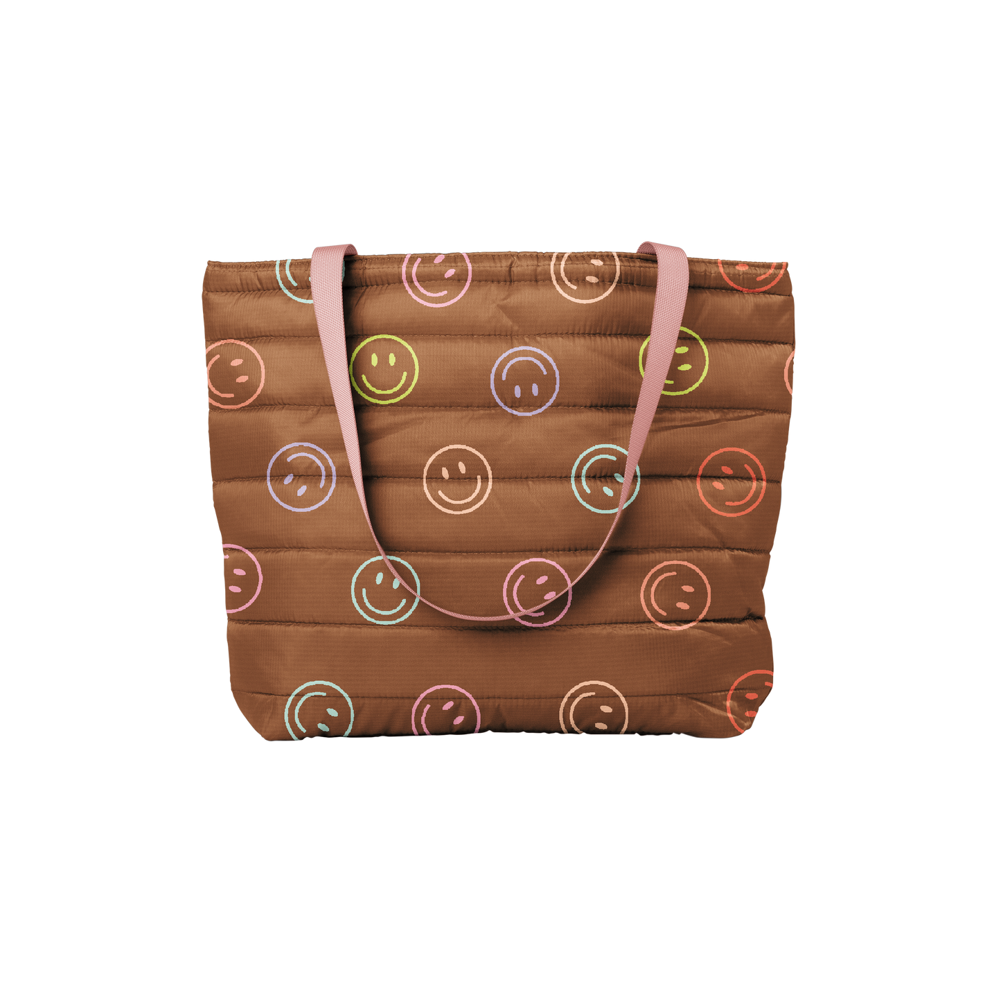 Smiley Puffy Tote