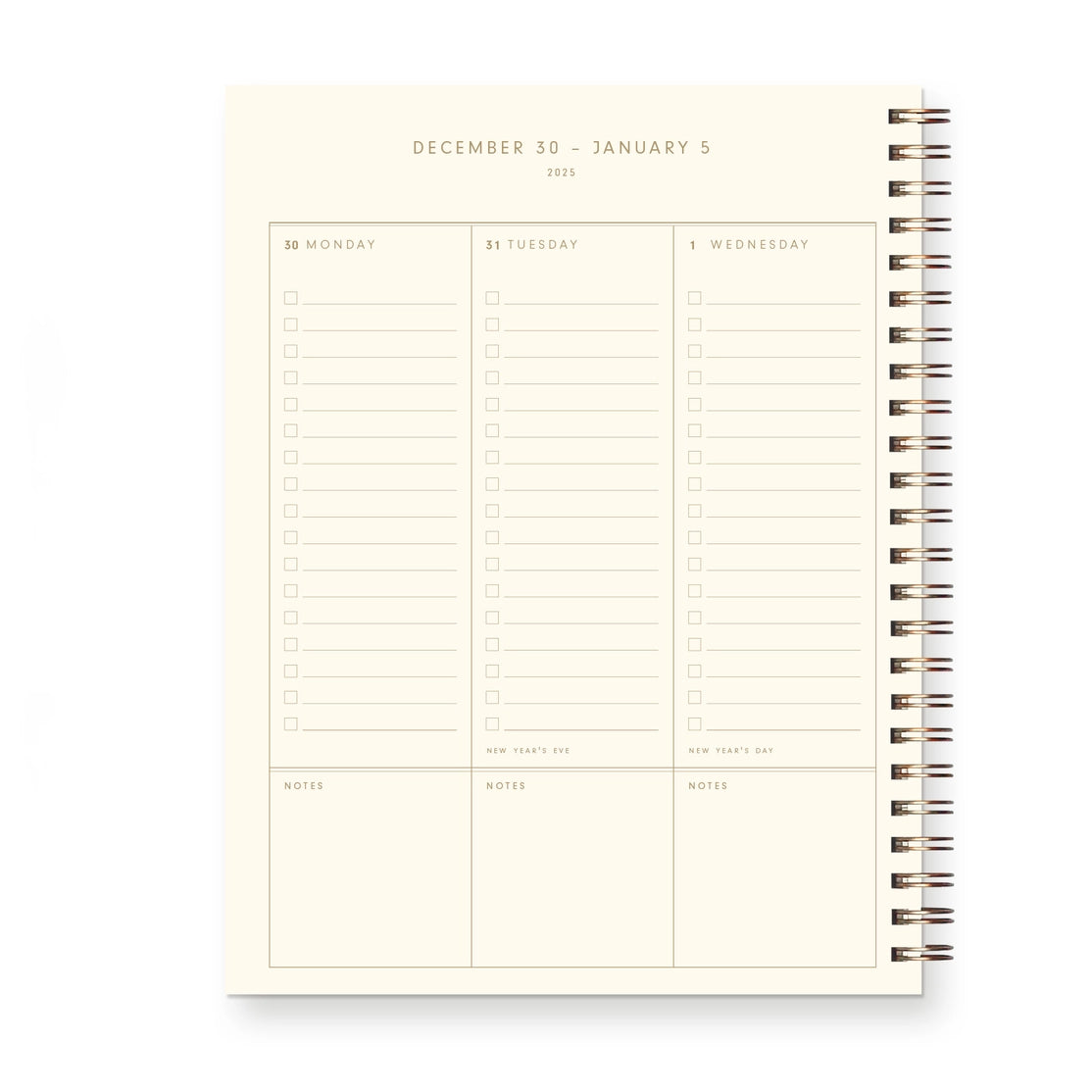 2025 Minimalist Planner