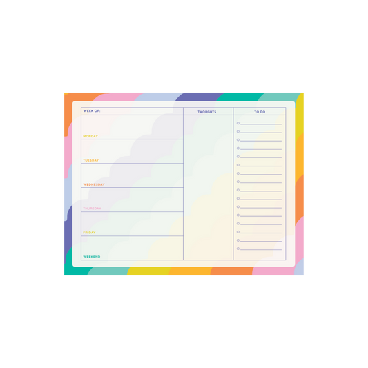 Rising Scallop Tearaway Notepad Large