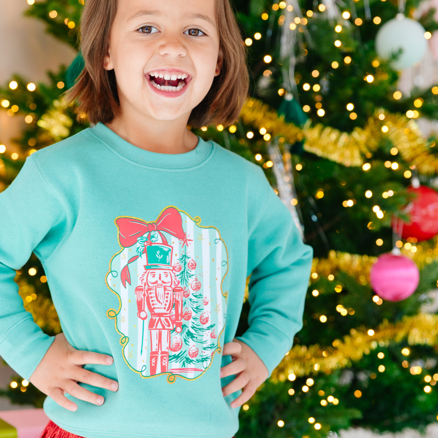 Nutcracker Bow Sweatshirt | Toddler & Kids
