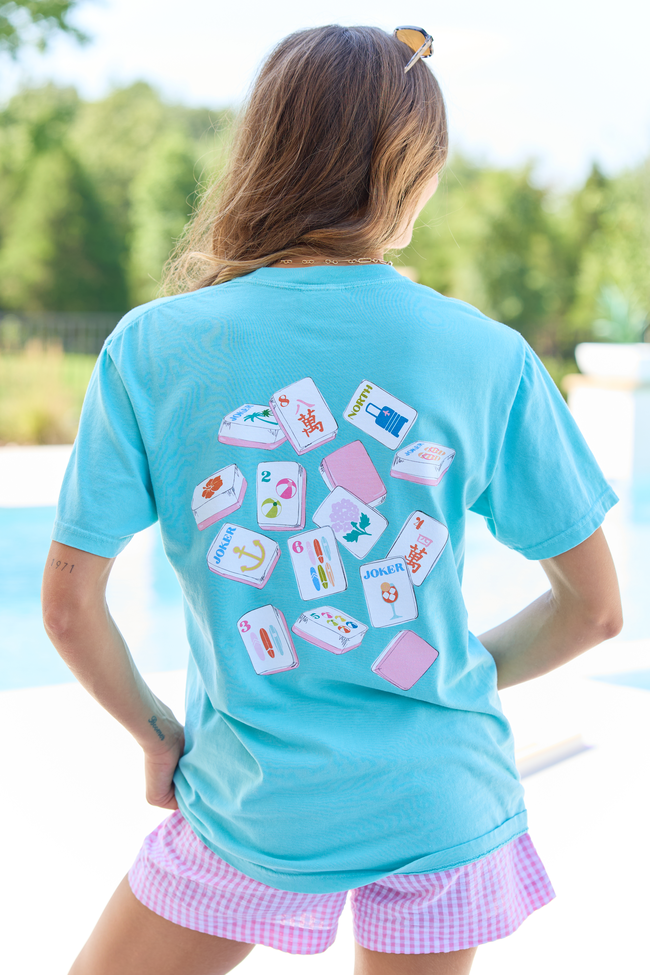 Mahjong Tiles Mint Graphic Tee