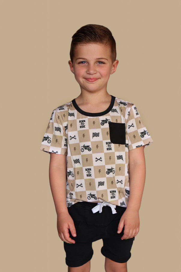 BORN TO RIDE DREAM POCKET TEE